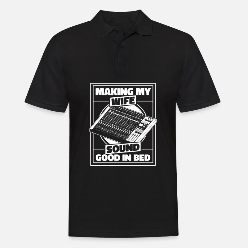 Tontechniker Sound Audio Engineer - Männer Poloshirt - Schwarz