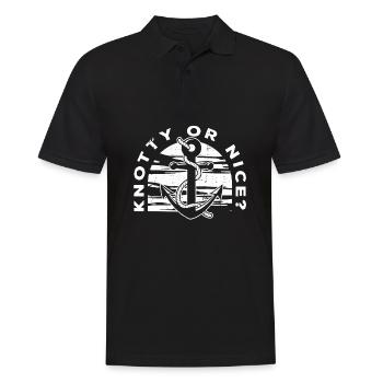 Voilier Voilier Sailor - Polo Homme - noir - Devant - Kai (181cm)