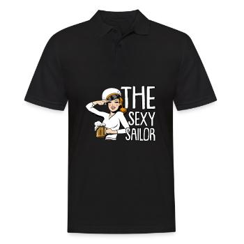 Seglen Segelboot Segler - Männer Poloshirt - Schwarz - Vorne - Kai (181cm)
