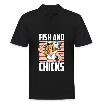 Seglen Segelboot Segler - Männer Poloshirt - Schwarz - Vorne - Kai (181cm)