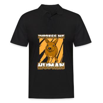 Kangaroo - Men's Polo Shirt - black - Front - Kai (181cm)