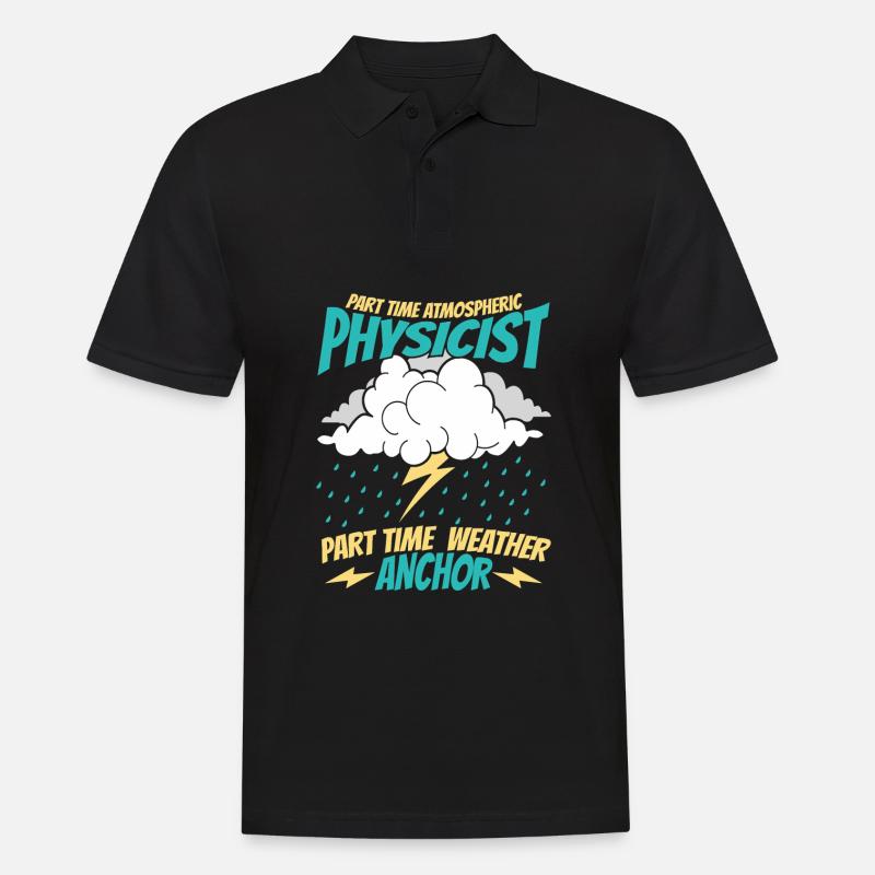 Physik Physiker - Männer Poloshirt - Schwarz