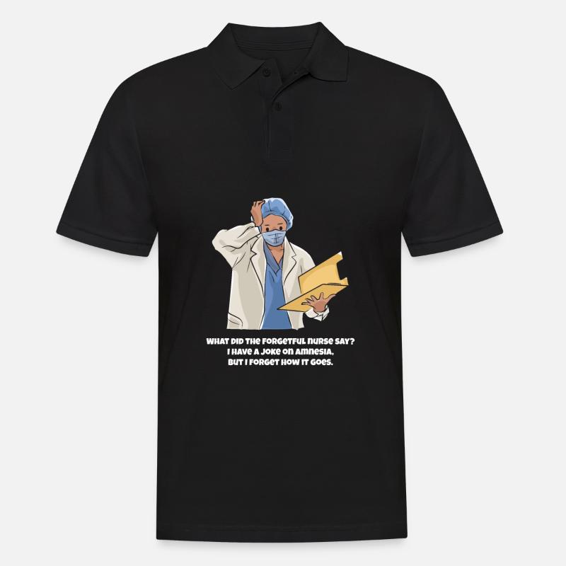 Krankenschwester - Männer Poloshirt - Schwarz
