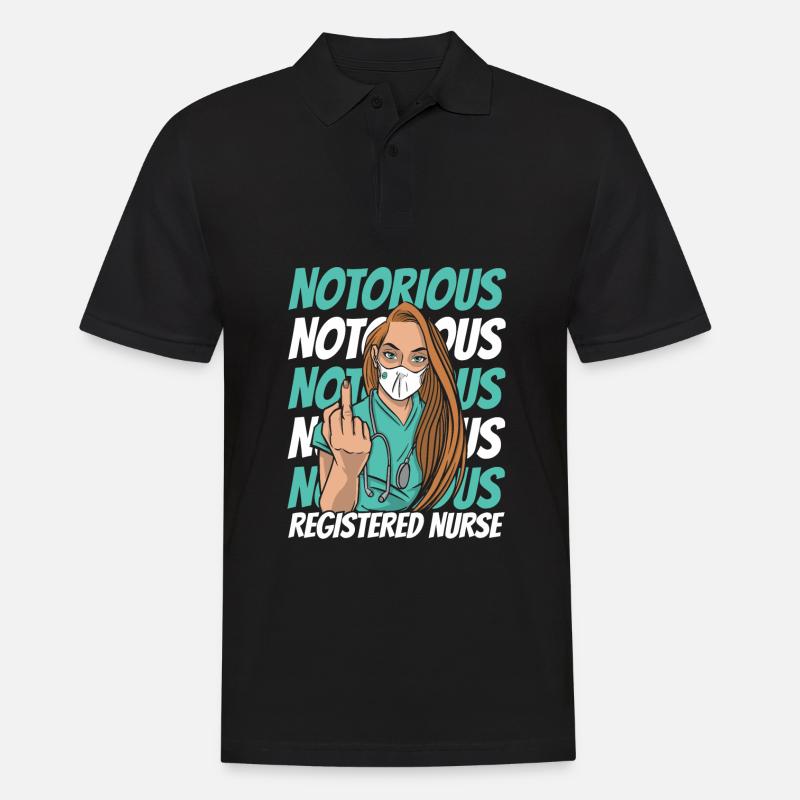 Krankenschwester - Männer Poloshirt - Schwarz