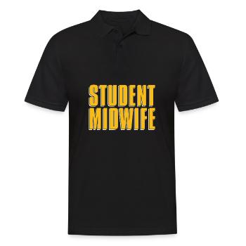 Hebamme Geburtshelfer - Männer Poloshirt - Schwarz - Vorne - Kai (181cm)