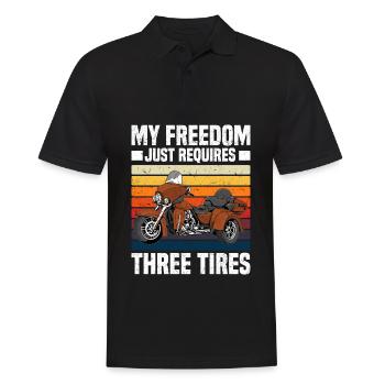 Trike Motorrad Motorradfahrer Triker Trikes Biker - Männer Poloshirt - Schwarz - Vorne - Kai (181cm)