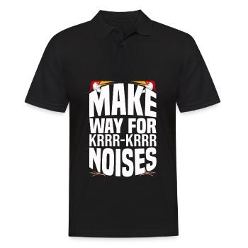 Kanadischer Kranich - Männer Poloshirt - Schwarz - Vorne - Kai (181cm)