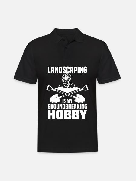 Landschaftsgestaltung - Männer Poloshirt - Schwarz