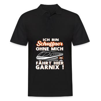 Schaffner schaffner chemin de fer profession travail cadeau - Polo Homme - noir - Devant - Kai (181cm)