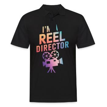 Filmmaker Film Director Cinematographer Film - Men's Polo Shirt - black - Front - Kai (181cm)