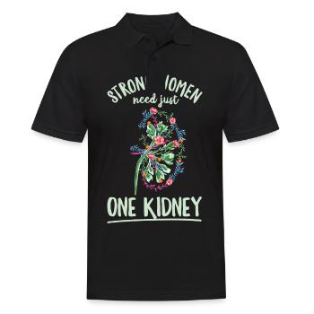 Kidney Donation Design for your Kidney Donor Wife - Men's Polo Shirt - black - Front - Kai (181cm)