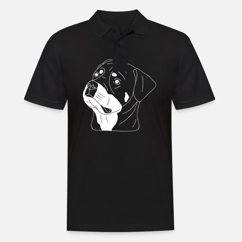Rottweiler - Männer Poloshirt - Schwarz