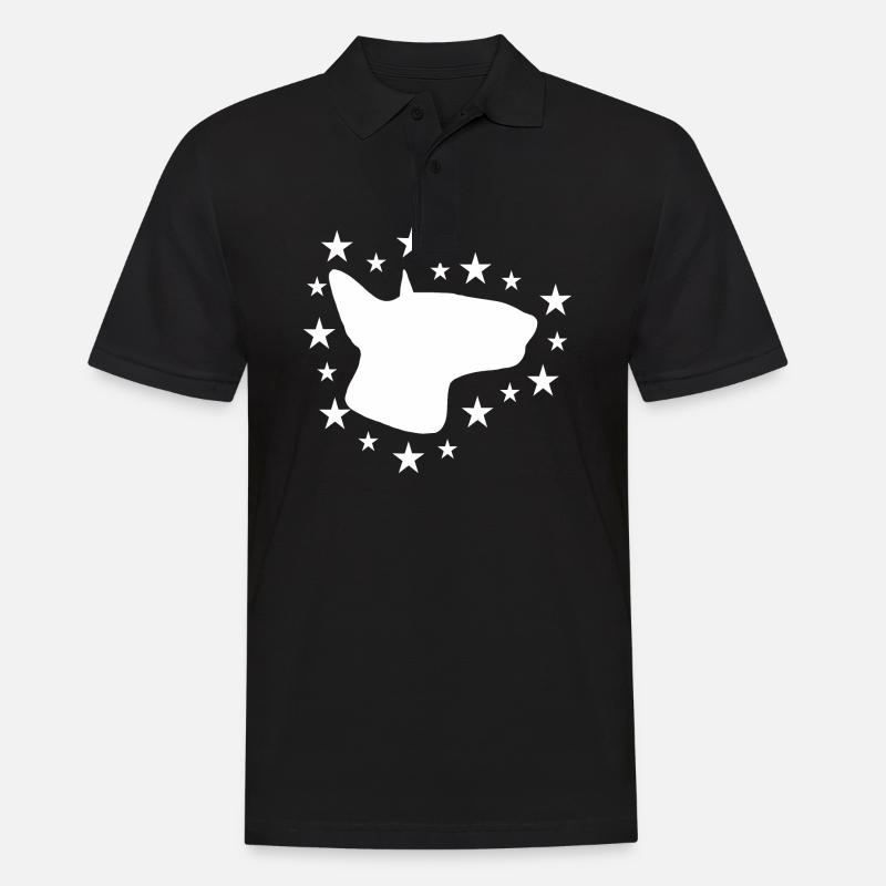 Bullterrier - Männer Poloshirt - Schwarz