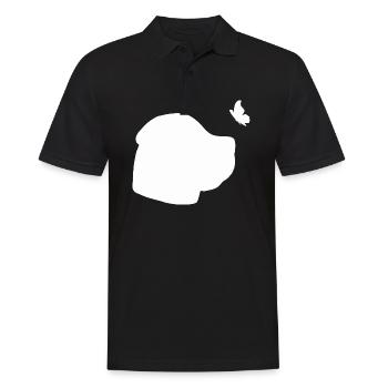 Boerboel Silhouette - Männer Poloshirt - Schwarz - Vorne - Kai (181cm)