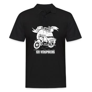 Moped fahren Ostalgie Schwalbe Simson Suhl - Männer Poloshirt - Schwarz - Vorne - Kai (181cm)