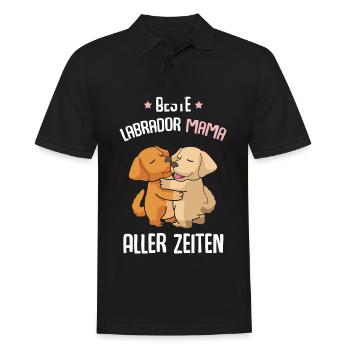 Best Labrador Mom - Men's Polo Shirt - black - Front - Kai (181cm)