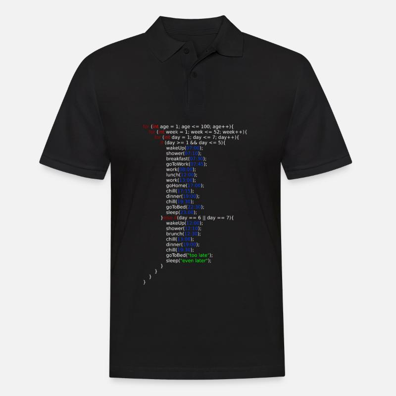 Ma vie - Java Code - Polo Homme - noir