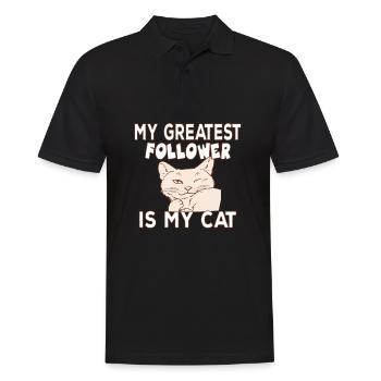 My Greatest Follower Is My Cat Cat Owner - Polo Homme - noir - Devant - Kai (181cm)