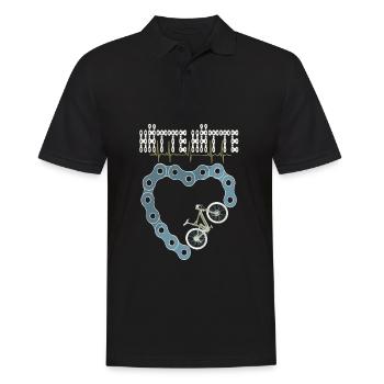 HÄTTE HÄTTE FAHRRADKETTE FAHRRD - Männer Poloshirt - Schwarz - Vorne - Kai (181cm)