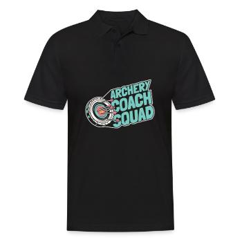 Bogenschütze Bogensport Pfeil Bogen Bogenschießen - Männer Poloshirt - Schwarz - Vorne - Kai (181cm)