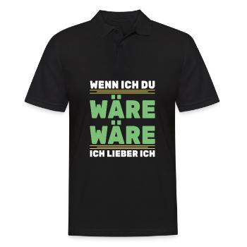 Sarkusmus Spruch Schwarzer Humor Lustiges Ironie - Männer Poloshirt - Schwarz - Vorne - Kai (181cm)