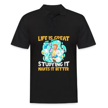 Biology Biologist Biology Major - Men's Polo Shirt - black - Front - Kai (181cm)