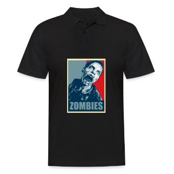 Zombie Halloween - Polo Homme - noir - Devant - Kai (181cm)