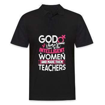 Teacher of Religion Religious Education - Men's Polo Shirt - black - Front - Kai (181cm)