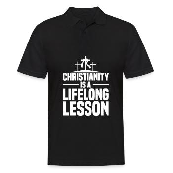 Teacher of Religion Religious Education - Men's Polo Shirt - black - Front - Kai (181cm)