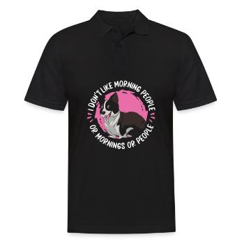 Border Collie - Polo Homme - noir - Devant - Kai (181cm)