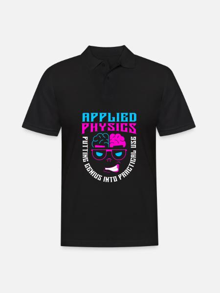 Physics Phyiker Applied Physics - Men's Polo Shirt - black
