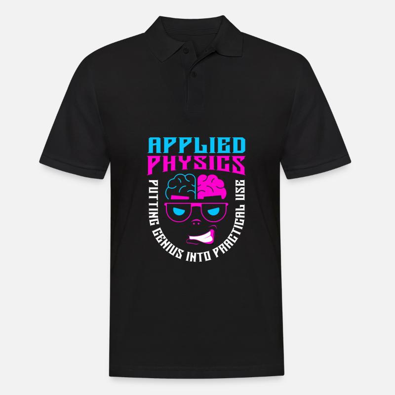 Physics Phyiker Applied Physics - Men's Polo Shirt - black