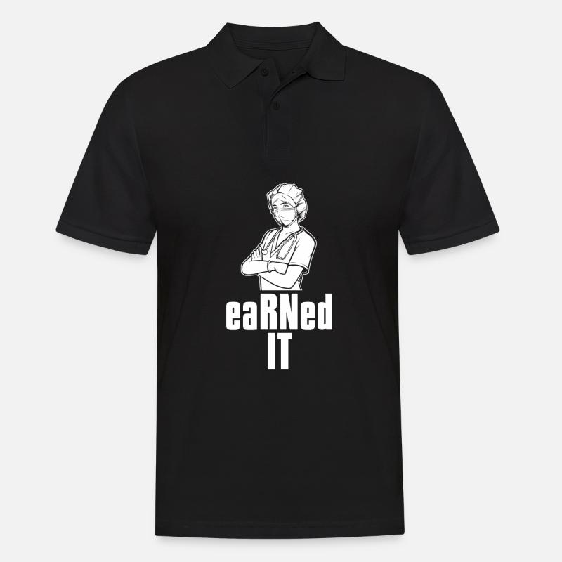 Krankenschwester Rn - Männer Poloshirt - Schwarz