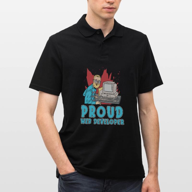 Web Entwickler Webdeveloper Web-Entwickler Männer Poloshirt