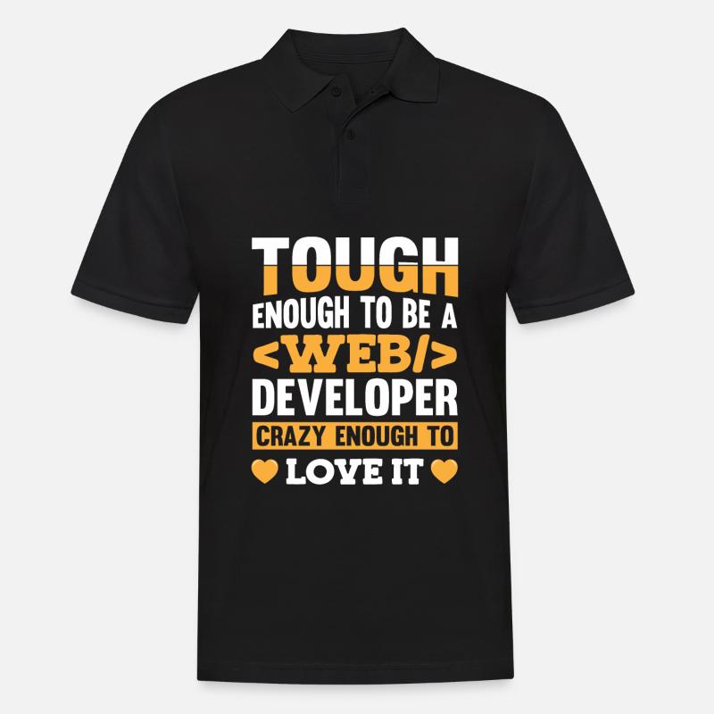 Web Entwickler Webdeveloper Web-Entwickler - Männer Poloshirt - Schwarz