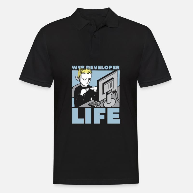 Web Entwickler Webdeveloper Web-Entwickler - Männer Poloshirt - Schwarz