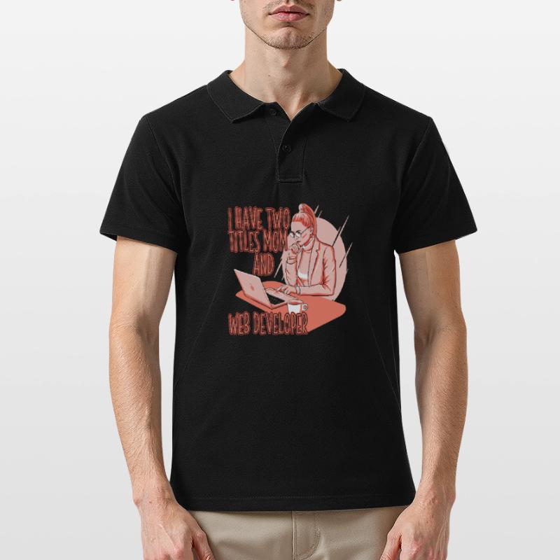 Web Developer Web Developer Web Developer Men's Polo Shirt