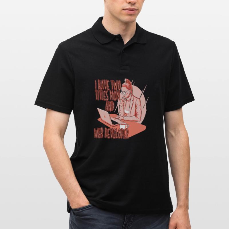 Web Developer Web Developer Web Developer Men's Polo Shirt