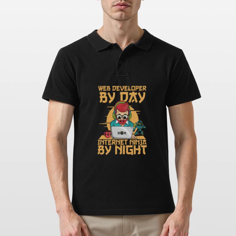 Web Developer Web Developer Web Developer Men's Polo Shirt