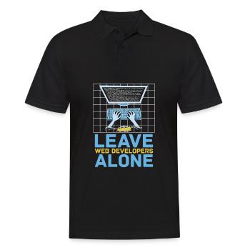 Web Developer Web Developer Web Developer - Men's Polo Shirt - black - Front - Kai (181cm)