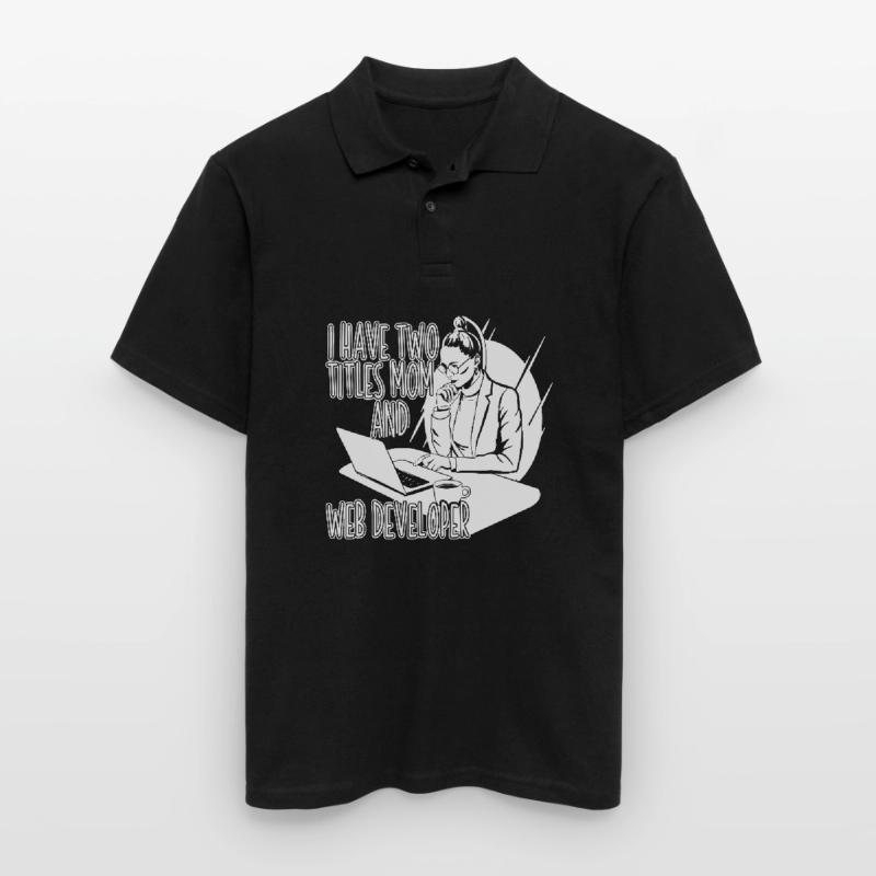 Web Developer Web Developer Web Developer Men's Polo Shirt