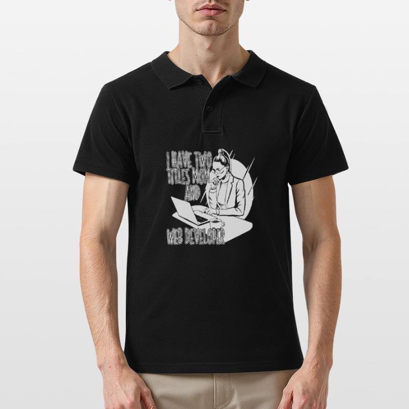 Web Developer Web Developer Web Developer Men's Polo Shirt