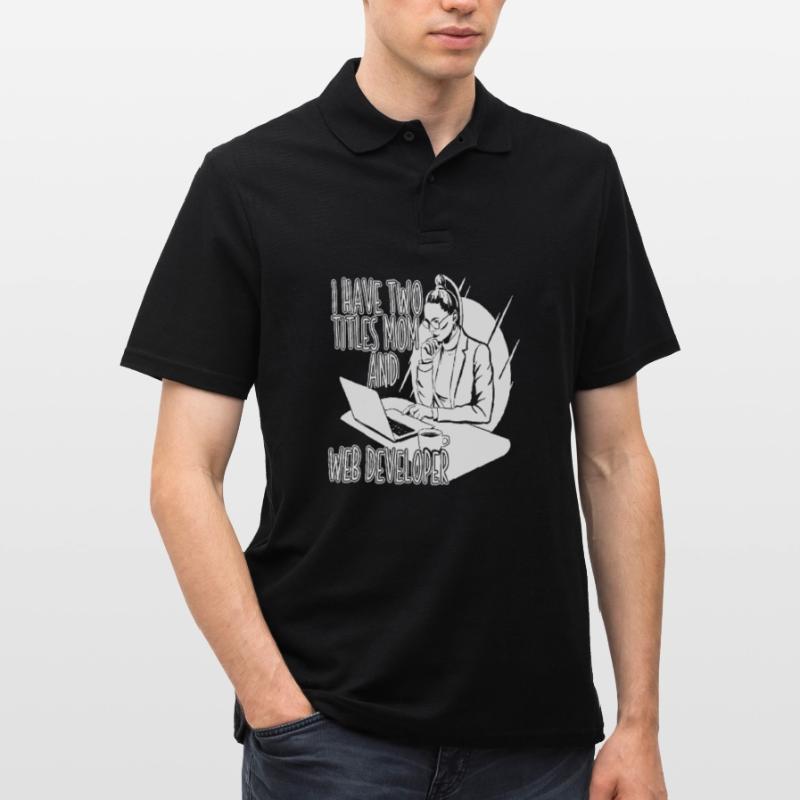 Web Developer Web Developer Web Developer Men's Polo Shirt