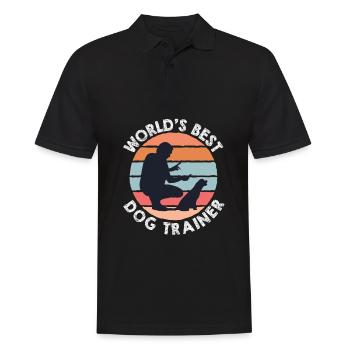 Dresseur de chiens Dresseur de chiens - Polo Homme - noir - Devant - Kai (181cm)