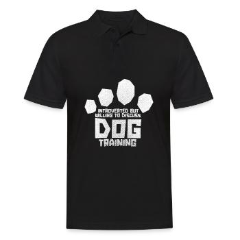 Dresseur de chiens Patte Dresseur de chiens - Polo Homme - noir - Devant - Kai (181cm)
