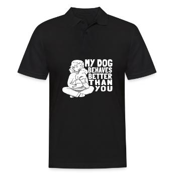 Dog Trainer Dog Trainer - Men's Polo Shirt - black - Front - Kai (181cm)