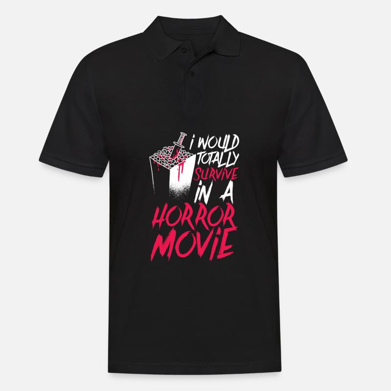 Halloween - Männer Poloshirt - Schwarz