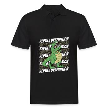 Drôle de dinosaure Trex Reptile Dysfunction - Polo Homme - noir - Devant - Kai (181cm)