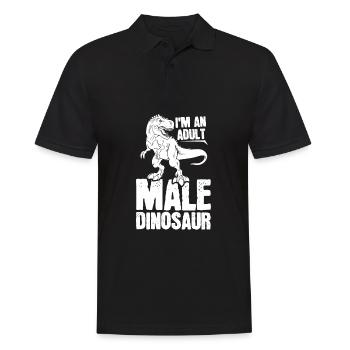 Dinosaure Dinosaure adulte - Polo Homme - noir - Devant - Kai (181cm)