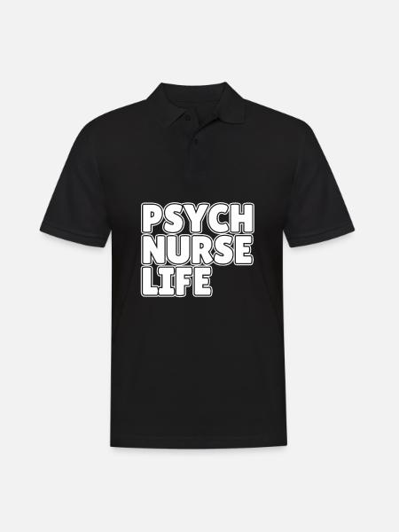 Krankenschwester Psych Nurse Life - Men's Polo Shirt - black